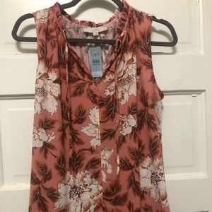NWT loft mixed media tank top